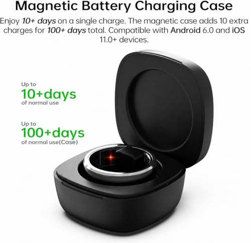 ZBNMY Smart Ring - Black, Size 9 for Stylish Connectivity