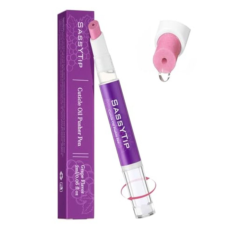 2-in-1 Cuticle Oil Pusher Pen with Nourishing Jojoba & Almond Oils