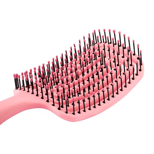 Detangle Hair Brush – Curved Vented Design for Wet & Dry Hair