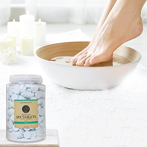 Ginger Lily Farms Pedicure Spa Tablets - Ocean Scent Foot Soak (500 Count)