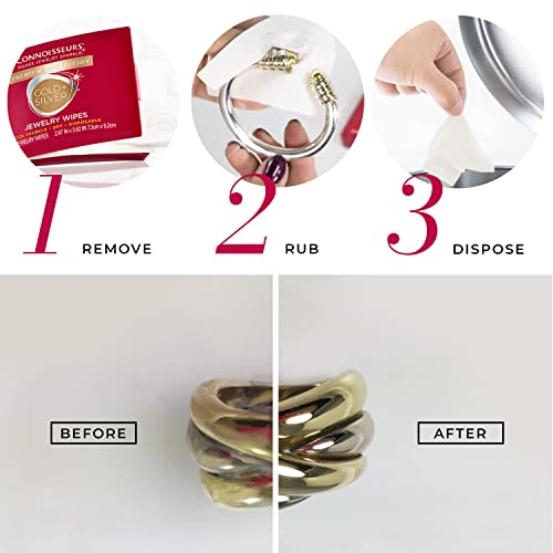 Connoisseurs Compact Jewelry Wipes - Gold & Silver Cleaner