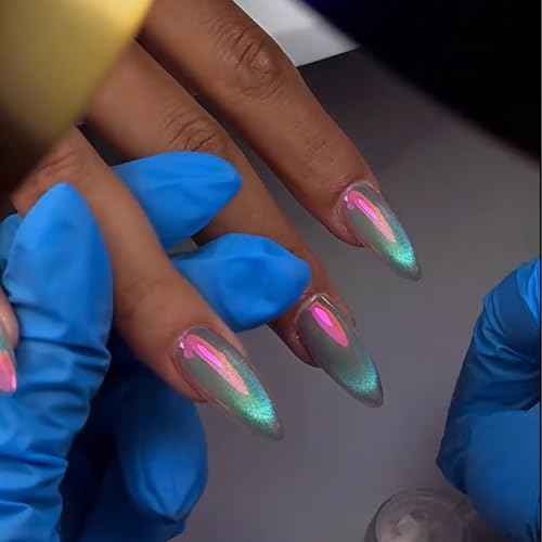 Chrome Nail Powder | Glazed Donut Mirror Effect Holographic Pigment | Professional-Grade Nail Art & Resin Craft Powder light-changing