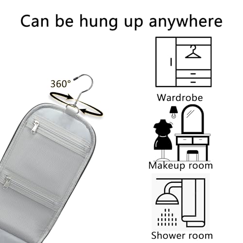 Hanging Travel Toiletry Bag with 10 Mesh Pockets