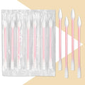 SLequipo 1000 Count Pink Individually Wrapped Cotton Swabs for Travel & Personal Care