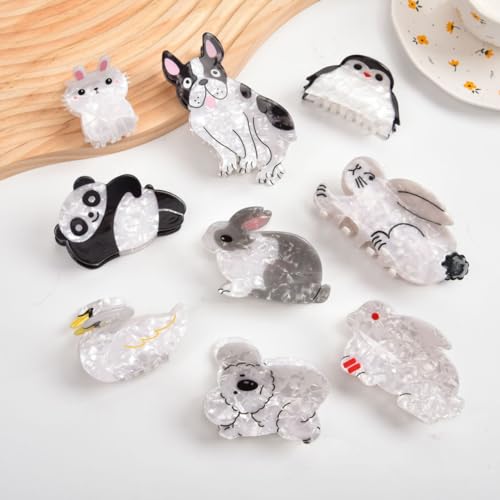 French Bulldog Hair Clip,PVC Claw Clip for Women,Women Hair Accessories,S1