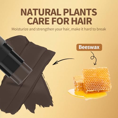 Gowwim Dark Brown Root Touch Up Powder 7.5g Waterproof & Sweatproof Hair Cover for Thinning & Gray Hair