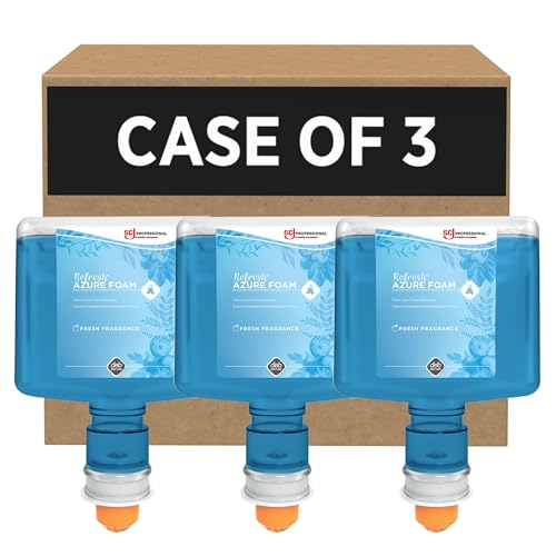 SC Johnson Professional Refresh Azure Foam Hand Soap 1.2L - 3 Pack, Fresh Scent, Touch-Free