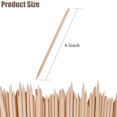 100PCS Wooden Nail Sticks Set - Manicure Cuticle Pushers & Removers