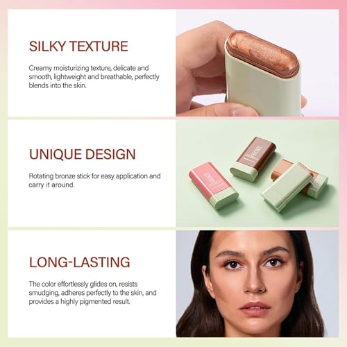 Cream Contour Stick - Blendable Bronzer & Highlighter Makeup