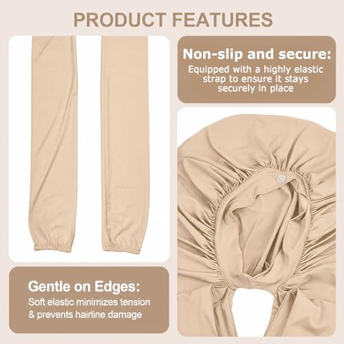 Samurai Hair Wrap for Braids, 2-Pack Sleep Bonnet