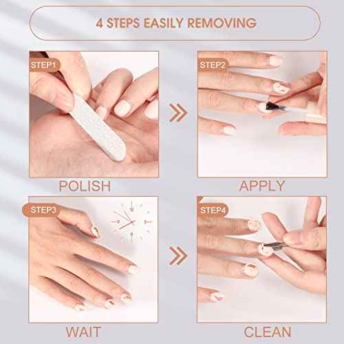 Gel Nail Polish Remover, Acetone-Free Gel Polish Remover, Easily and Quickly Remove in 3-5 Minute, No Soaking or Wrapping, Travel-Friendly 15ML