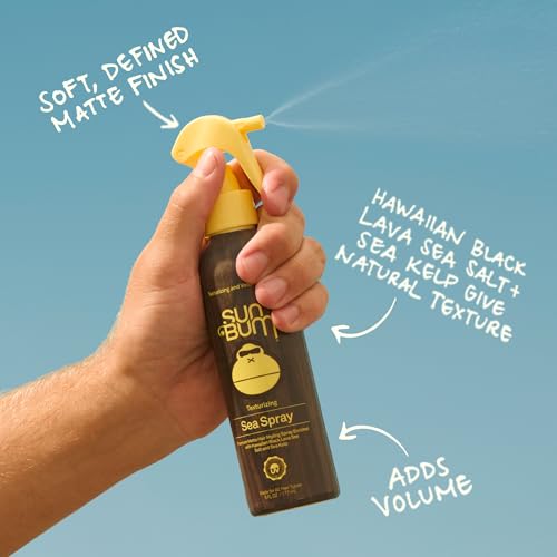 Sun Bum Texturizing Sea Salt Spray - UV Protection, Matte Finish