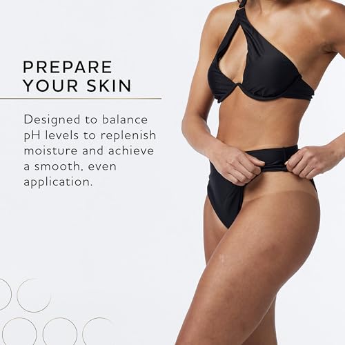 Norvell Pre Sunless Tan Body Buff eXmitt - Exfoliate, Prime and pH Balance, 1 Disposable/Single-Use Exfoliating Mitt for use before Self Tanner