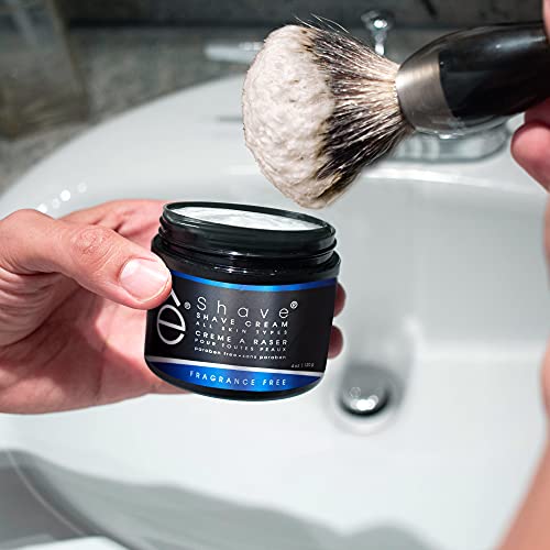 eShave Unscented Shaving Cream for Men - Prevents Razor Burn & Irritation, Rich Lather, Silky Smooth Shave