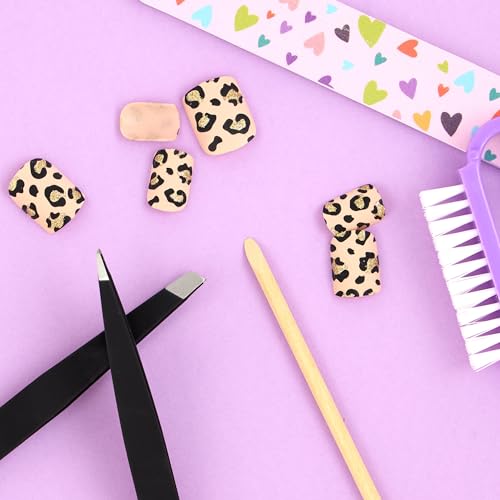 3pc Black Tweezer Set & Glitter Spoolie - Hair Removal Tweezers,Angled and Pointed Tweezer Set, Precision Tweezers & Eyelash Spoolie Set