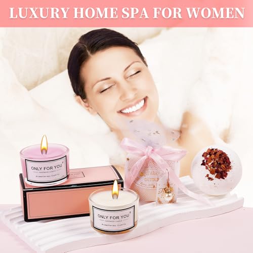 Birthday Gifts for Women: Get Well Gift Baskets for Women Spa Gift Basket Self Care Kit for Mom Her Sister Wife Girlfriend Best Friend Colleague - Christmas Valentine's Day Gift Idea