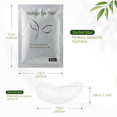 Tifanso 130 Pairs Gel Eye Pads for Lash Extensions