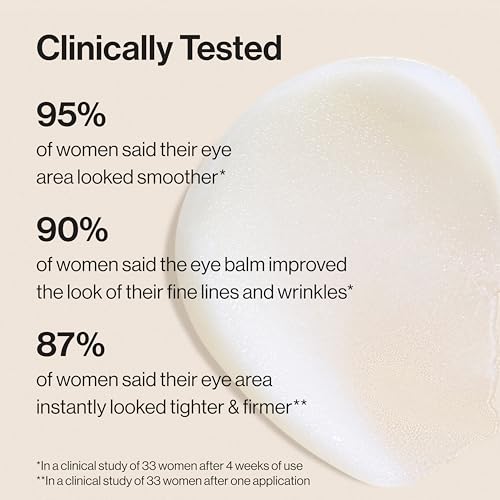 Honest Beauty Sensitive Skin Calm Renew Eye Balm, Moisturizing, Firming, Hypoallergenic, Fragrance-Free, Vegan, 0.5 oz