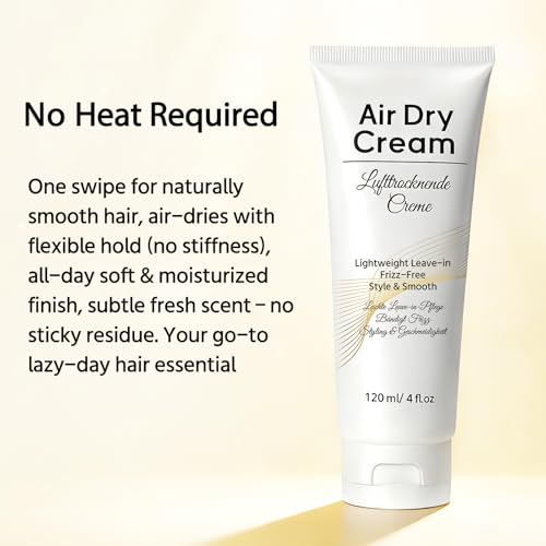 GARPGONA Air Dry Hair Cream for Curly & Fine Hair, Hydrating Styling Leave-In