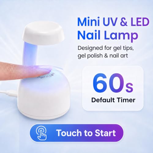 Beetles Mini UV LED Nail Lamp for Gel Polish - Portable 5W Flash Curing Light