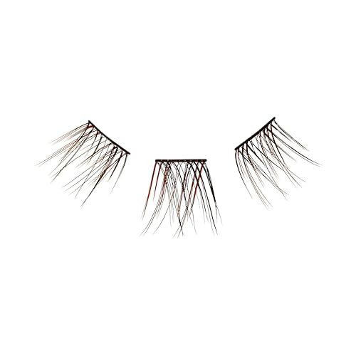 KISS FALSCARA False Eyelashes WISPS Multipack, Bambi, DIY, Natural, Ultra Glam, Invisible, Rewearable 3x, Buildable & Customizable, Easy To Apply, Split Lash Tip | 24 Wisps