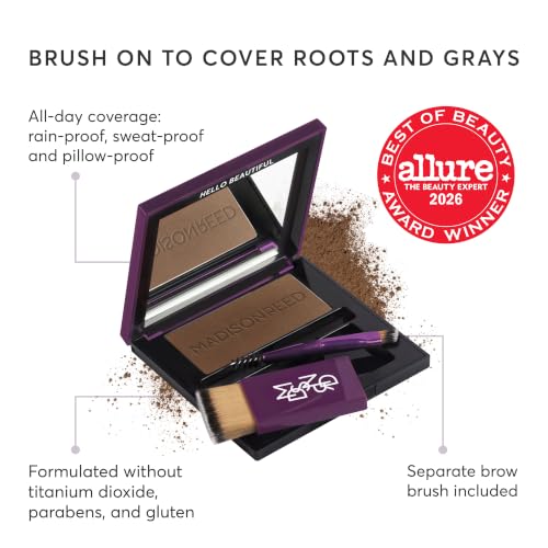 Madison Reed Root Touch Up + Brow Filler Medium Brown - Terra, 60 Uses