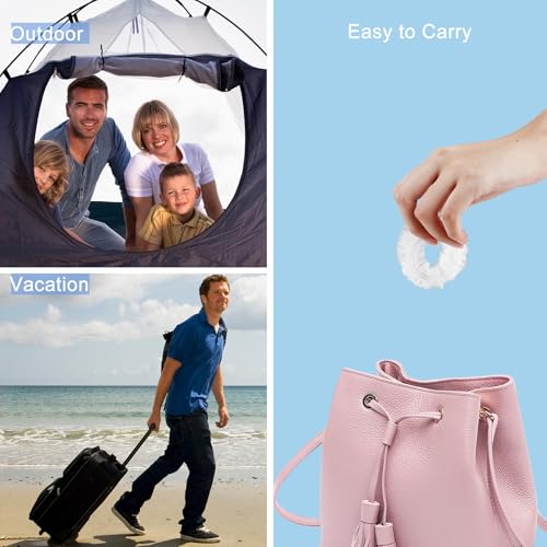 Ceizioes 150 Pack Disposable Waterproof Shower Caps Thickened Hair Bath Caps for Women Kids - Travel & Salon Use
