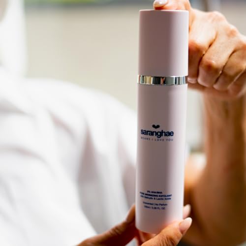 Love Saranghae AHA BHA Pore Refining Exfoliant ? 2% Salicylic & Lactic Acid Liquid Toner ? Smooth & Clarify Skin ? Fragrance-Free, Non-Irritating, 4 fl oz