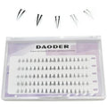 DAODER Bottom Lash Clusters - 90pc DIY Wispy Clear Band Extensions 6mm