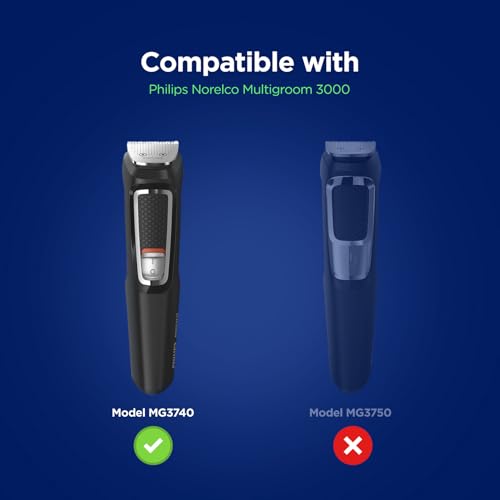 Replacement Charger for Philips Norelco Multi-Groomer Trimmer (Series 3000), Fast Charging Base Stand - USB Powered for Travel (Model MG3740/MG3770)