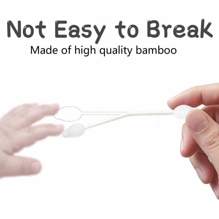 Baby Safety Cotton Swabs with Large Bulb Tips, 160 Count (2 Packs)