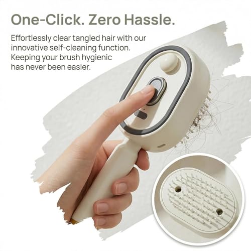 Electric Air Cushion Brush with Water Mist Spray for Frizzy Hair