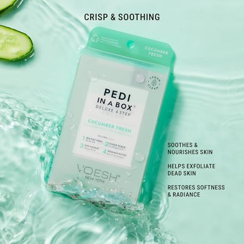 VOESH Pedi in a Box 4 Step Fresh Trio - Vegan Foot Spa Set