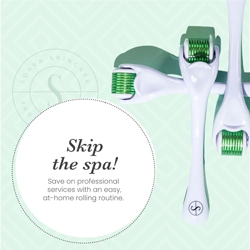 Sdara Derma Roller Microneedling Tool for Face, Hair & Beard