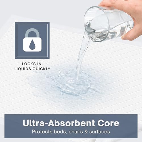 BeeStarz Disposable Underpads 17" x 24" (50 Pack) | Waterproof