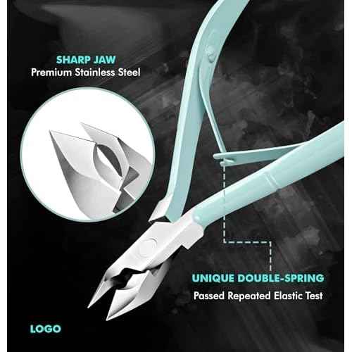 Professional Cuticle Cutter & Pusher Trimmer Manicure Tools with Double Spring ? Perfect Nail Care Tool for Manicure & Pedicure Beauty at Home/Spa/Saloon