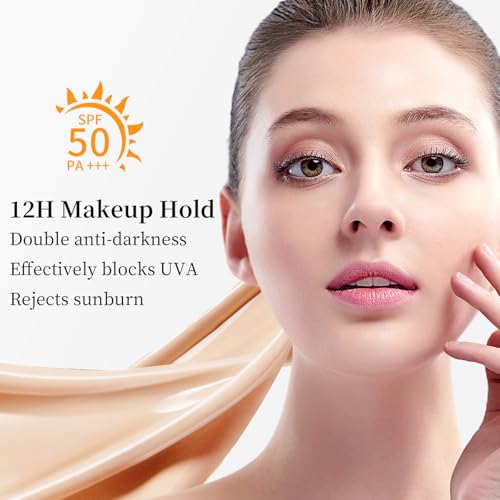 Tunbot Liquid Foundation SPF 50 - Full Coverage & Lightweight, 30ml