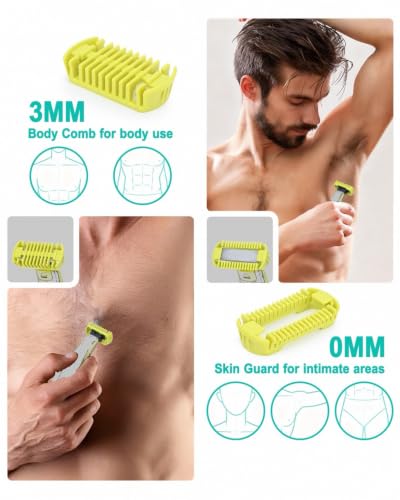 7 Pcs Guard Combs Kit with Case for OneBlade Trimmers – Beard & Body Grooming
