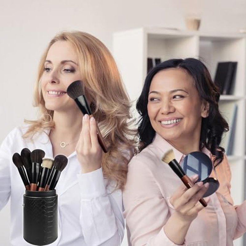 16-Piece Professional Makeup Brush Set with Travel Case
