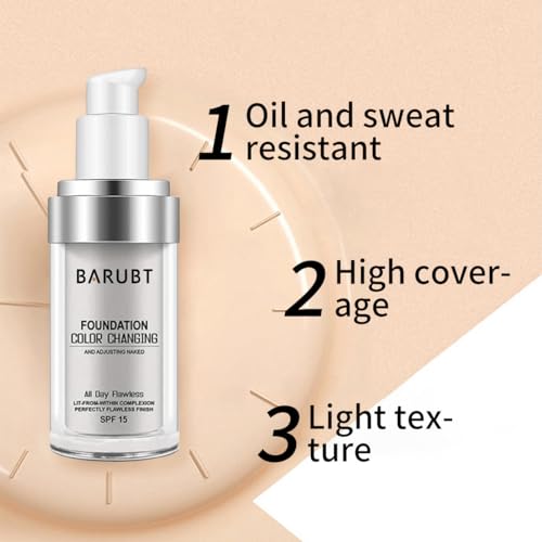 Color Changing Foundation Makeup with SPF 15 - 2 Pack