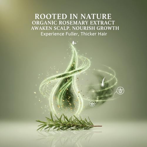 Organic Rosemary Hair Growth Shampoo - Strengthening & Thickening