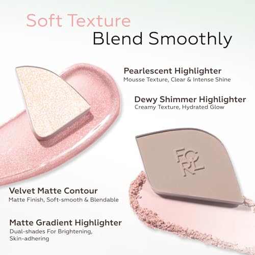 FOCALLURE Highlighter & Contour Palette - 4-Shade 3D Face Makeup