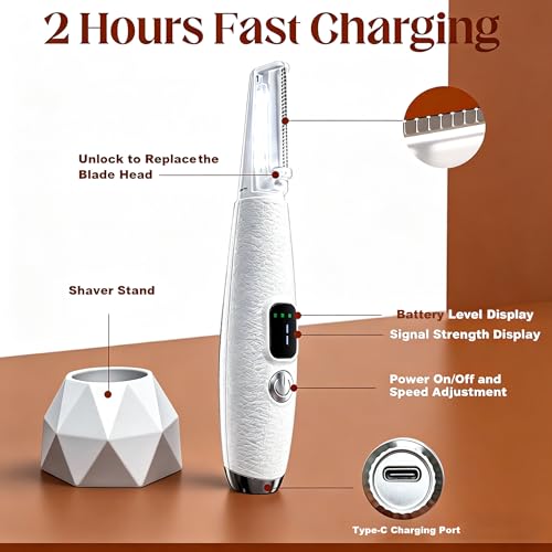 Sonic Dermaplane Razor for Women | 3 Speed LED Hair Remover