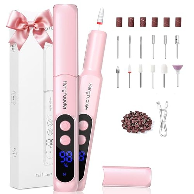 Cordless Electric Nail Drill 20000 RPM USB Rechargeable