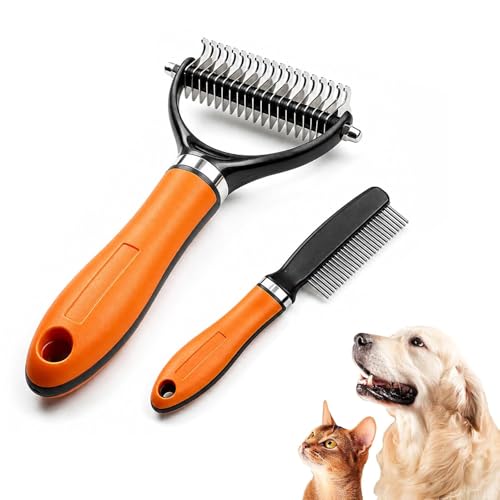 Double-Sided Pet Grooming Brush for Dogs & Cats - 2026 Upgrade