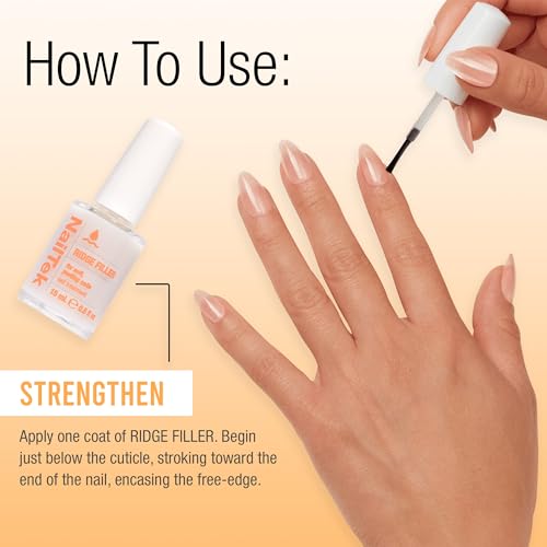 Nail Tek Ridge Filler Formula 2 - Strengthening Base Coat for Soft Nails