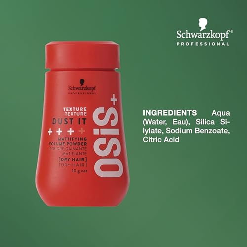 OSiS+ Packing Light and Styling Right Travel Hair Styling Kit - Includes Dust It Mattifying Volume Hair Powder, Travel Size Grip Extreme Hold Mousse, Limited-Edition Travel-Size Makeup Bag Gift Set