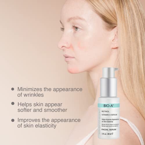 Pharmagel Bio-A Facial Serum | Retinol Serum | Anti Aging and Anti Wrinkle | Smoothes, Softens, & Brightens Skin - 1 fl. oz.