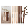 6-Shade Face Contour & Highlight Stick Kit, Dual-Ended Pencils