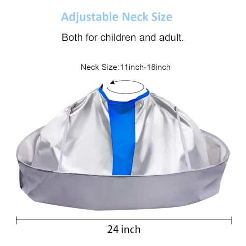 Hair Cutting Cape Umbrella with Comb - Waterproof Salon Apron